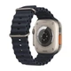 Силиконовый рифлёный ремешок Ocean для Apple Watch 42/44/45/49 mm Темно-серый - изображение 2