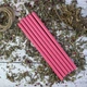 Рожеві воскові свічки 27 см (12шт) - изображение 2
