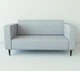 Диван офисный Tobi Sho Арне с подлокотниками 1380х700х740 мм, велюр Magic Pastel Grey - изображение 3