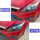 Вії на передні фари Ford Focus 2 2008-2011 S&T (чорний глянець) - изображение 2