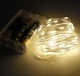 Светодиодная гирлянда нить Капли росы на 50 Led 5 м на батарейках и от USB белая теплая - изображение 2