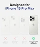 Чехол Fusion для iPhone 15 Pro Max Matte Clear (FM742E52) - изображение 13