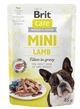 Вологий корм з ягням філе в соусі Brit Care Mini Lamb для собак мініатюрних порід пауч 85 г 1 шт (8595602560301) - изображение 4