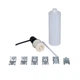 Мойка кухонная, раковина Lidz H5050B 3.0/0.8 мм Brush (LDH5050BPVD3008) Нержавеющая сталь Прямоугольная Черная - изображение 8