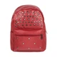 Рюкзак городской BackPack Заклепки Rivets Кожзам 30х23х12 см Красный (22472) - изображение 1