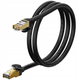 Интернет Кабель 10GIGABIT патч-корд BASEUS RJ45 5M Черный (WKJS010501) - изображение 2