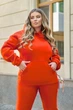 Костюм "Style" (unisex / турецький футер) Мод. ТЕВ_7711, помаранчевий ,розмір 52-54 - зображення 3