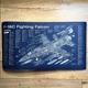 Постер с истребителем F-16C Fighting Falcon - изображение 1