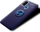 Чехол TPU Ring для Samsung Galaxy M21 / M215 бампер с подставкой Blue - изображение 2