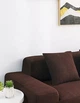 Наволочка декоративная HomyTex трикотаж-жатка Коричневая - изображение 3