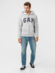 Bluza męska rozpinana streetwear z kapturem GAP 851516-19 S Szara (1200027121729) - obraz 1