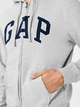 Bluza męska rozpinana streetwear z kapturem GAP 851516-19 S Szara (1200027121729) - obraz 3