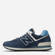 Buty sportowe męskie na platformie do kostki New Balance 574 U574EZ2 45.5 (11.5US) 29.5 cm Granatowe (196432642854) - obraz 3