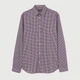 Рубашка мужская H&M Q2308-781758 M Бордовая с белым (hm06788105506) - изображение 1