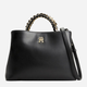 Torebka shopper damska Tommy Hilfiger Th Feminine Medium Satchel AW0AW14870 Czarna (8720644247105) - obraz 1