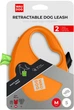 Поводок-рулетка для собак WAUDOG R-leash с контейнером для пакетов светоотражающая лента M до 20 кг 5 м Оранжевый (26284Collar) - изображение 5