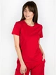 Футболка бавовняна жіноча Leinle 1359 XXL Червона (4821359166586) - зображення 1