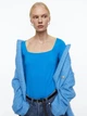 Боди-лонгслив H&M 061123802 XL Голубой (6666000267856) - изображение 4