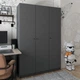 Шкаф для одежды Doros Promo 3 ДСП 135х48х204 см Графит (44900233) - изображение 5