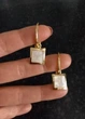 Женские серьги Нежность в Квадрате No Brand 825-01 Золотой - изображение 4
