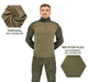 Рубашка тактическая c воротником-стойкой убакс Warrior Wear SA-18 Зеленая M - изображение 3