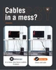 Cтяжка липучка для проводов (Органайзер кабеля) 1м х 20мм McDodo Cable Organizer Черный - изображение 12