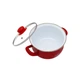 Кастрюля эмалированная Interos 2,1 л "Bon appetit" красный 2234С - изображение 2