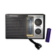 Радиоприёмник Superbass Rotosonic XB-122URT c Аккумулятором, MP3-TF/USB, Диапазон AM/FM/SW, Фонарь, солнечные батарейки Черный - зображення 1