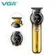 Аккумуляторный триммер для бороды и усов&nbsp;VGR V-989 с LED дисплеем, режимом Turbo и 3 сменными насадками - изображение 2