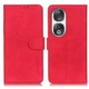 Чехол-книжка с застежкой KHAZNEH Retro Wallet для Honor 90 - Red - изображение 1