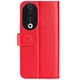 Классический чехол-книжка Deexe Wallet Style для Honor 90 - Red - изображение 5