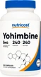Йохимбин Nutricost Yohimbine HCl 5mg 240 капсул - изображение 1