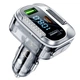 Автомобильный FM-трансмиттер модулятор Hoco FM Launcher E75 Bravery |2xUSB,1xType-C, QC3.0, PD30W, BT5.0| Black - изображение 2