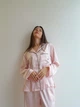 Пижама (рубашка + штаны) Victoria's Secret сатин S в розовую полоску - изображение 5