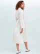 Платье-рубашка миди женское Uniqlo 690555276 XL Белое (1159786783) - изображение 4