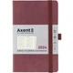 Щотижневик датований 2024 125х195мм, Axent Soft Nuba сливовий 8517-24-58 - зображення 1