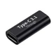 Адаптер переходник прямой USB Type-С 3.1 F/F 10Gbps eXpert Type-2 Black, металл (48639) - изображение 1
