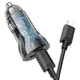 Автомобільний зарядний пристрій USB+Type-C, + кабель Type-C-Lightning Car з швидкою зарядкою Charger PD30W+QC3.0, Hoco (6931474782298) - зображення 2