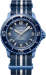Наручные часы Blancpain × Swatch Bioceramic Scuba Fifty Fathoms Collection ''Atlantic Ocean" (SO35A100) - изображение 1