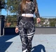 Рашгард M, кроп-топ з довгим рукавом Мармур Чорний SuperStacy - зображення 1