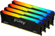Оперативная память Kingston Fury DDR4-2666 131072MB PC4-21328 (Kit of 4x32768) Beast RGB 2Rx8 Black (KF426C16BB2AK4/128) - изображение 1