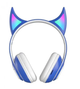 Беспроводные Bluetooth наушники Cat STN-25 Демонические ушки Синие - изображение 2