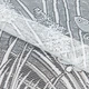 Ткань гардинное полотно / гипюр бабочки на лугу молочный (2-х сторонний фестон) (200см 100г/м² пог.м) (167632) - изображение 1