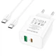 Сетевое ЗУ с кабелем Typ-C to Type-C BA67A 1xUSB\1XType-C PD 20WQC3.0 charger 3.0A charger White BA67ACCW - изображение 3