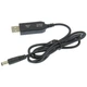 Кабель живлення USB 2.0 AM to DC 5.5 х 2.1 mm 1.0m 5V to 12V Dynamode (DM-USB-DC-5.5x2.1-12V) - изображение 1