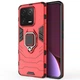 Чехол Fiji Ring для Xiaomi 13 Pro бронированный бампер с кольцом подставкой красный - изображение 2