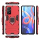 Чохол Fiji Ring для Xiaomi Redmi Note 11 Pro Global (4G/5G) броньований бампер із кільцем підставкою червоний - зображення 2