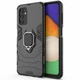Чохол Fiji Ring для Samsung Galaxy A13 4G (A135) / (A137) броньований бампер з кільцем підставкою чорний - зображення 2