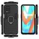 Чехол Fiji Ring для Realme 8 5G / V13 5G / Q3 5G / Q3 бронированный бампер с кольцом подставкой черный - изображение 3