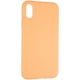 Чехол Fiji Silicone Case для Apple iPhone XR бампер накладка Full Soft Papaya (без лого) - изображение 1